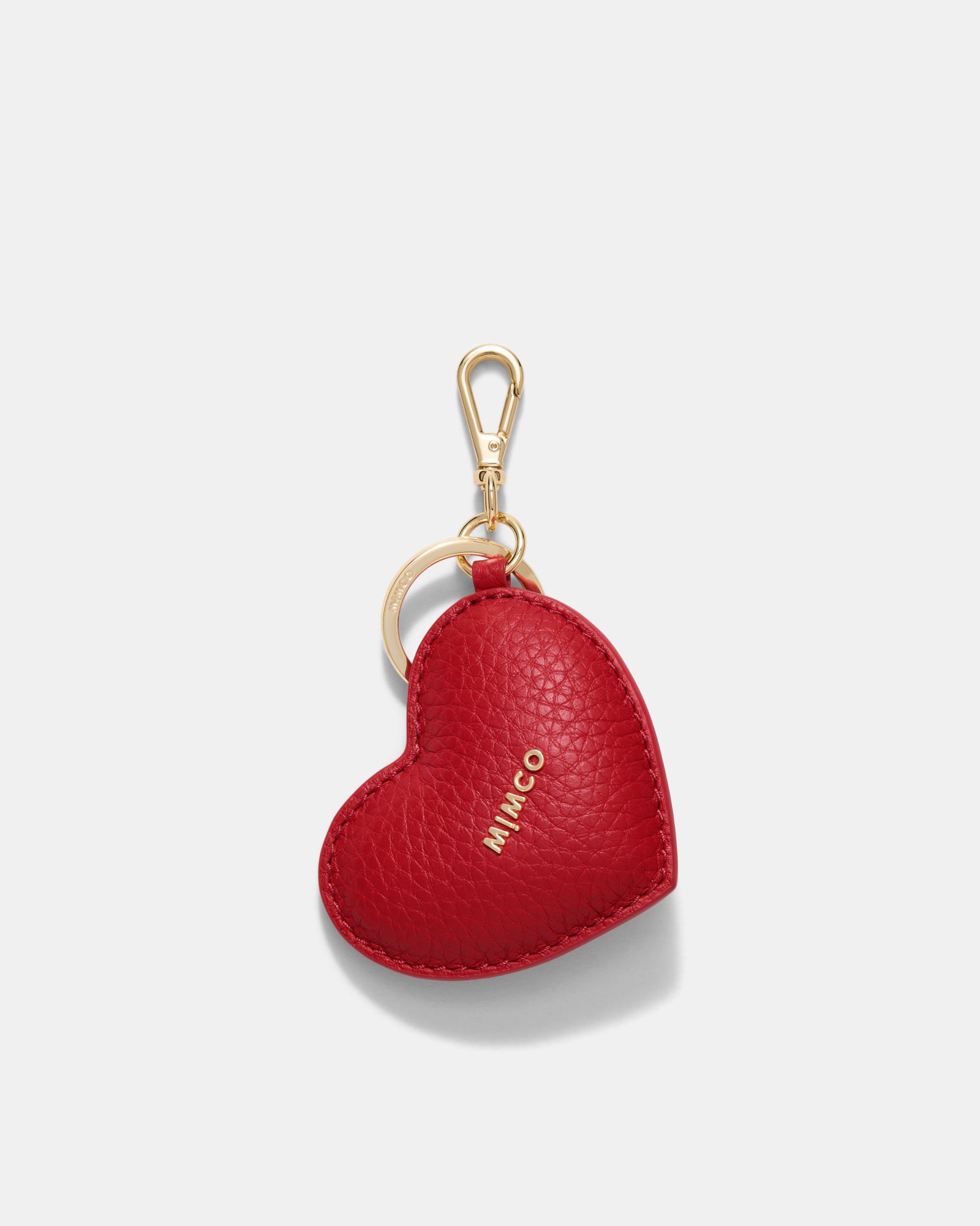 Romance Heart Bag Charm - Lipstick Red