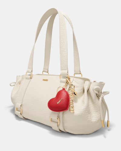 Romance Heart Bag Charm - Lipstick Red