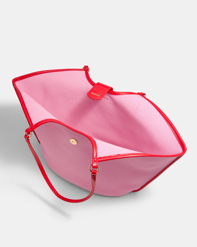 Hera Knit Tote Bag - Pink Sorbet