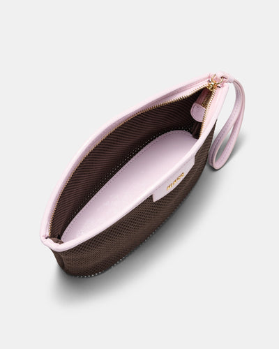 Hera Knit Pouch - Mahogany