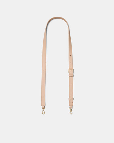 Leather Crossbody Bag Strap - Almond