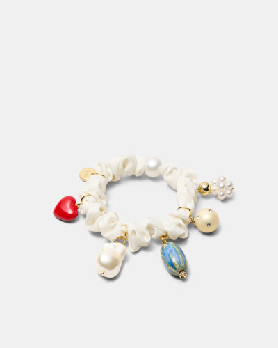 Charm Scrunchie - Vanilla