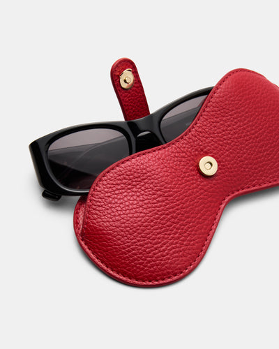 Classico Sunglasses Case - Lipstick Red