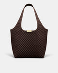 Amelie Basket Tote Bag - Chocolate
