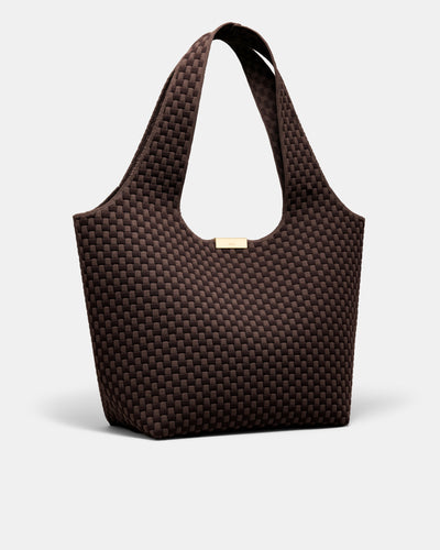 Amelie Basket Tote Bag - Chocolate