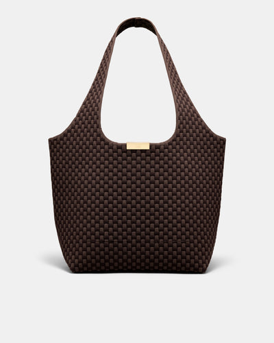 Amelie Basket Tote Bag - Chocolate
