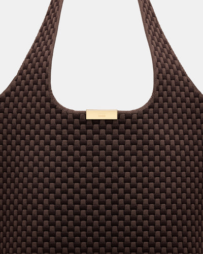Amelie Basket Tote Bag - Chocolate