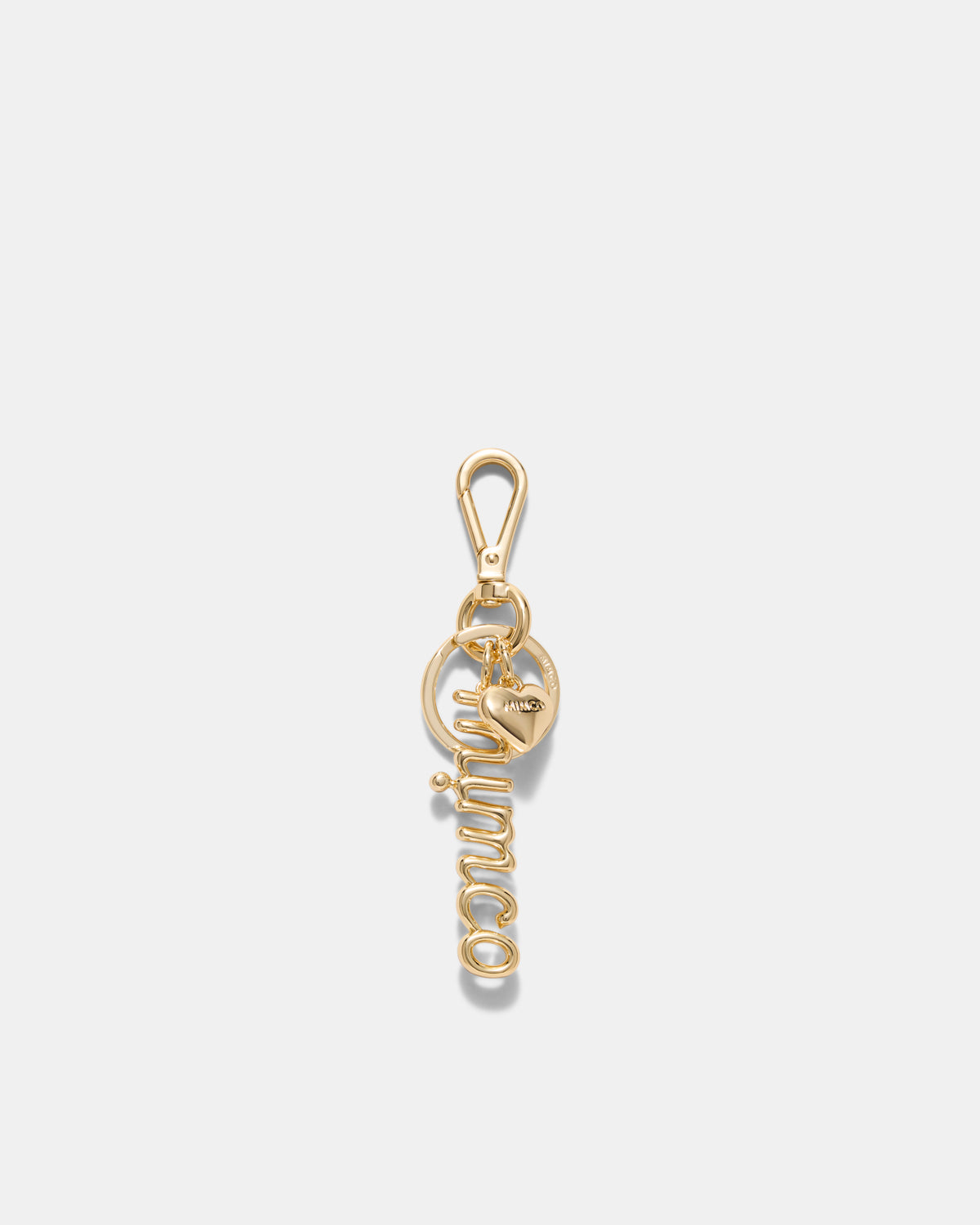Bubble Logo Keyring - Light Gold
