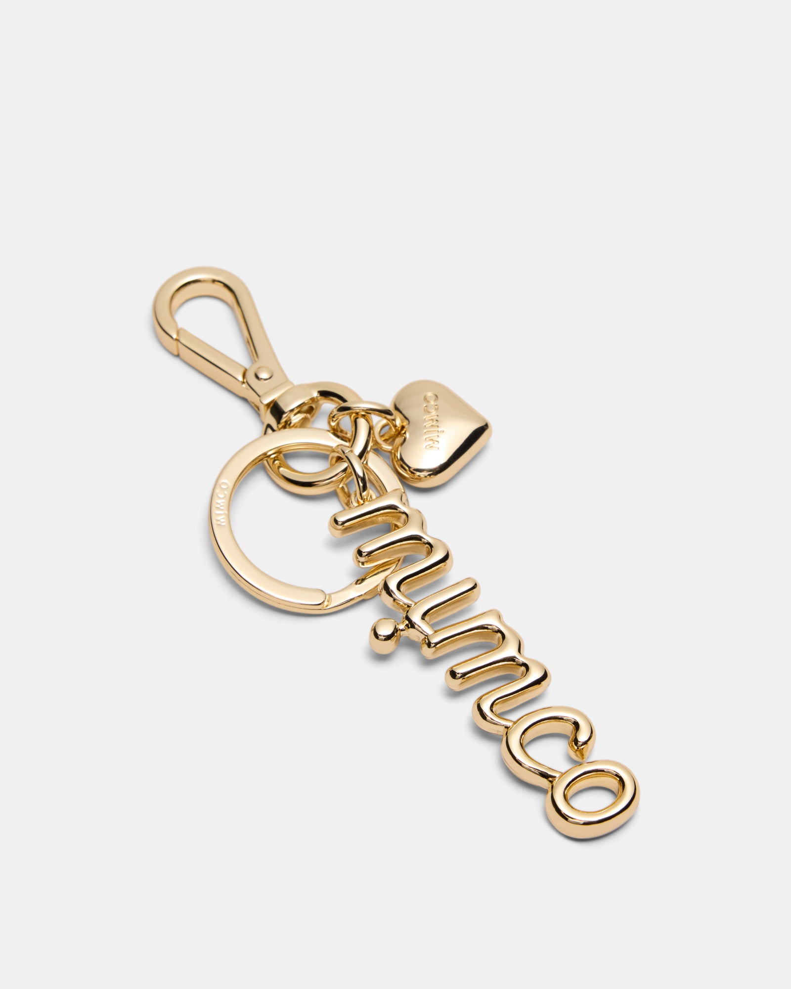 Bubble Logo Keyring - Light Gold