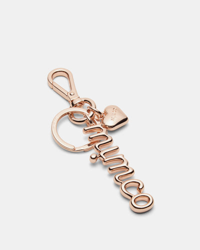 Bubble Logo Keyring - Rose Gold