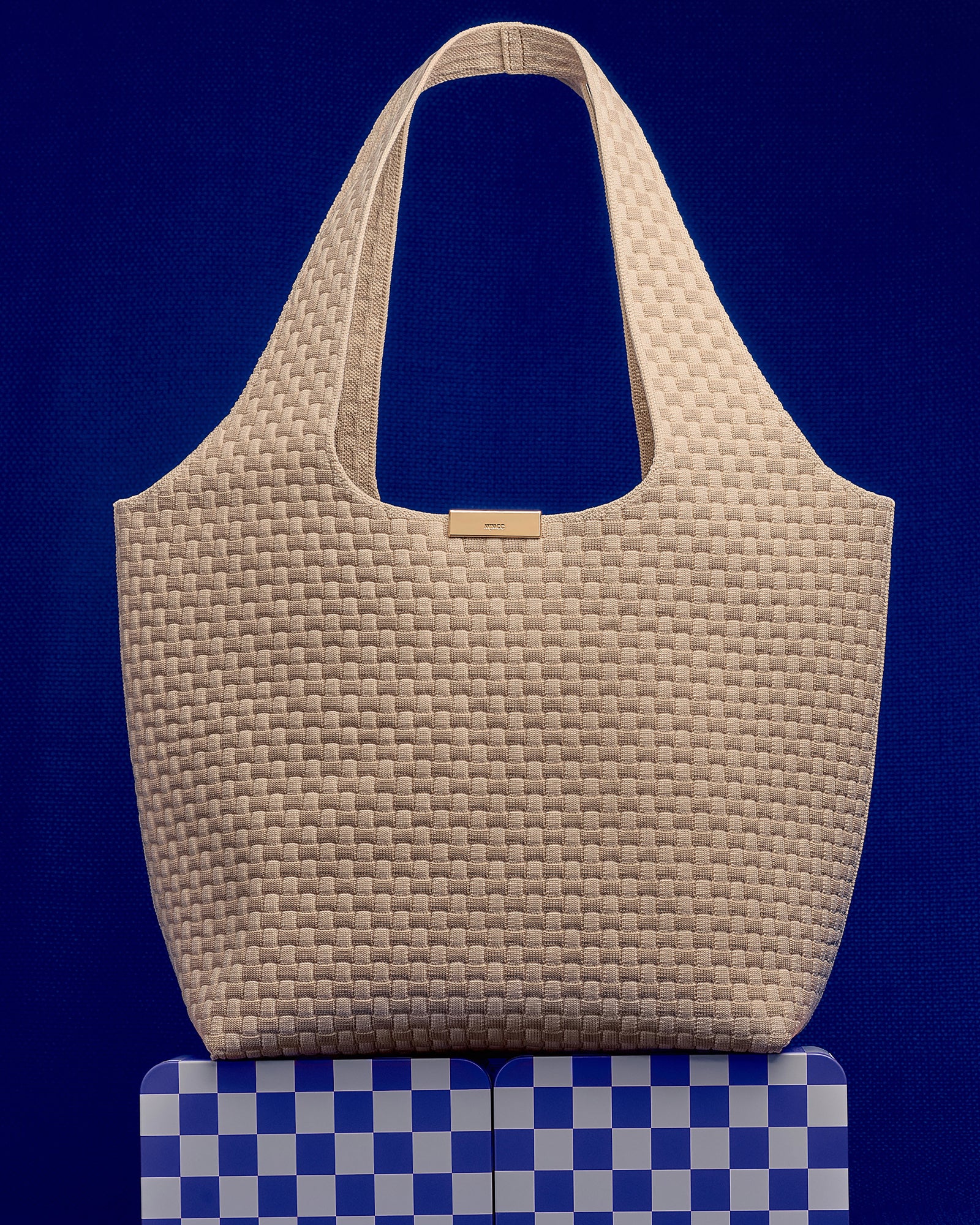 Amelie Basket Tote Bag - Natural
