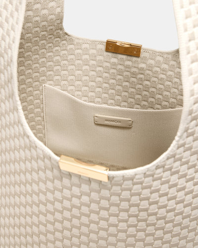 Amelie Basket Tote Bag - Natural