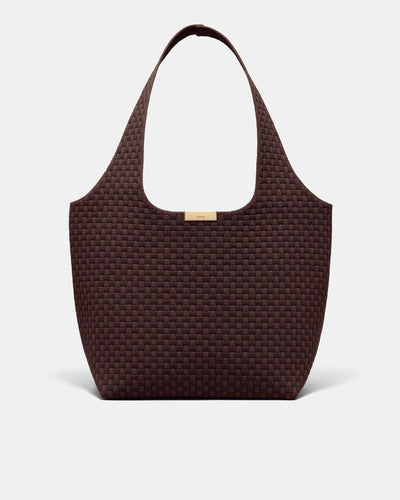 Amelie Basket Tote Bag - Chocolate