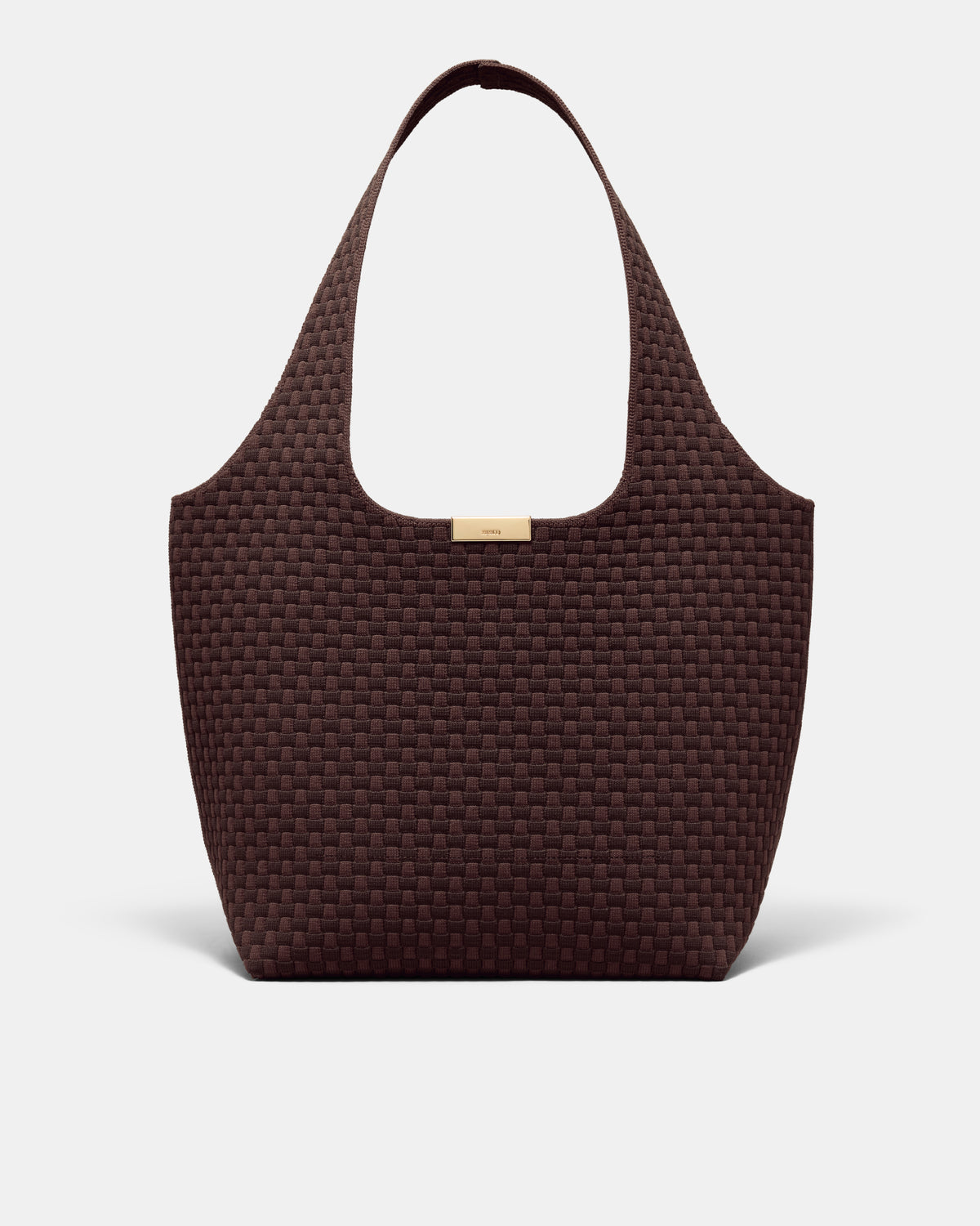 Amelie Basket Tote Bag - Chocolate