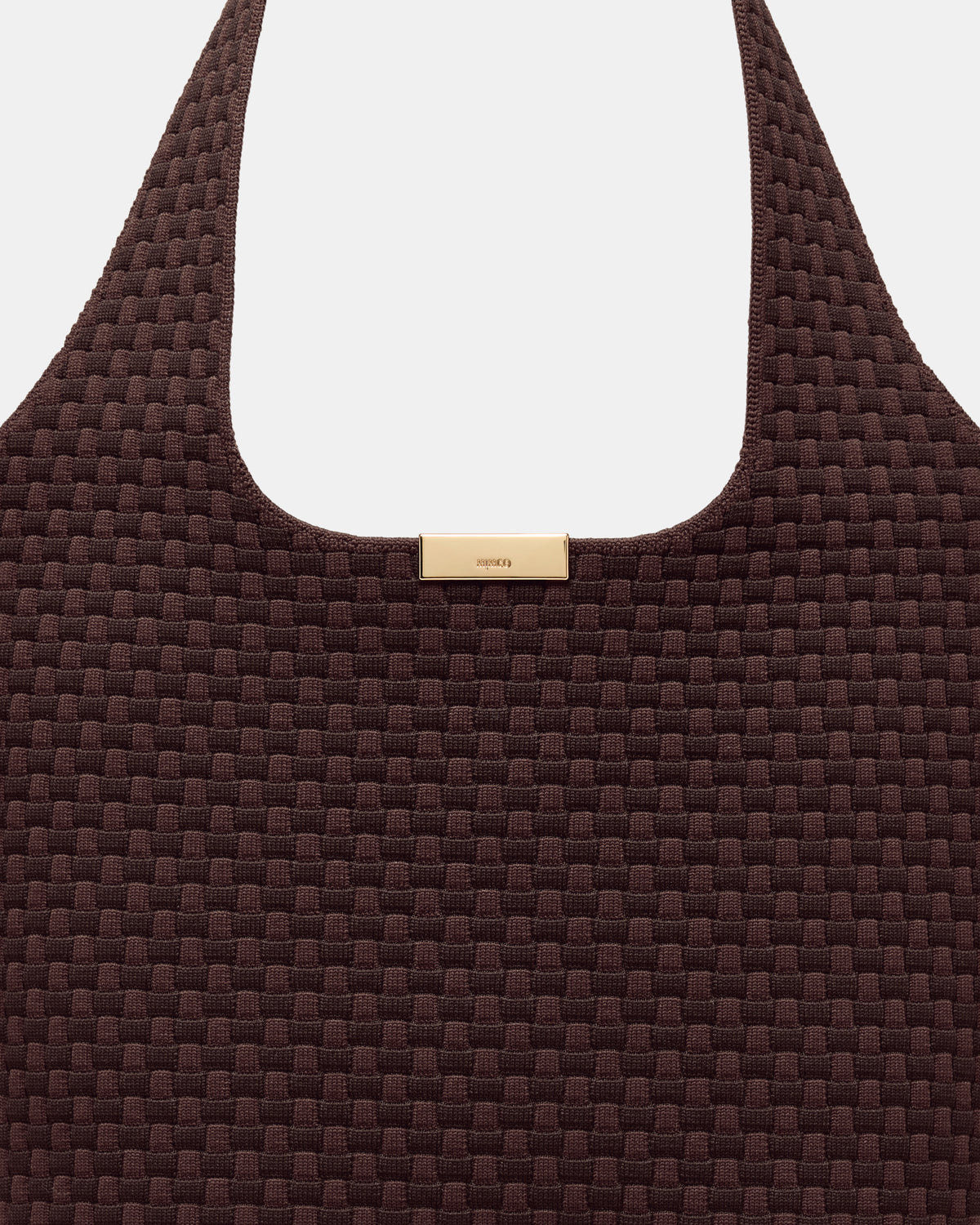 Amelie Basket Tote Bag - Chocolate
