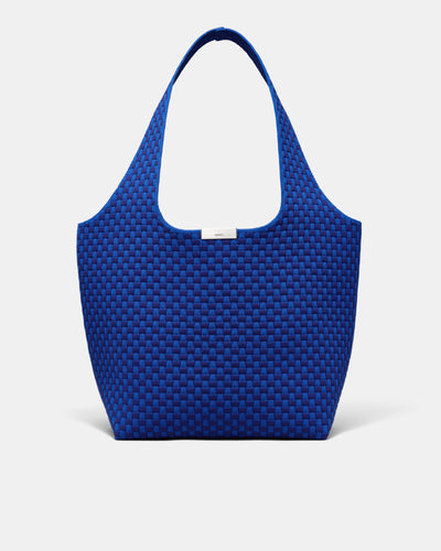 Amelie Basket Tote Bag - Cobalt