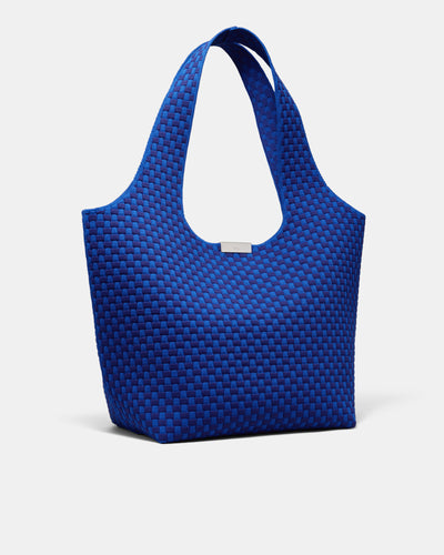 Amelie Basket Tote Bag - Cobalt