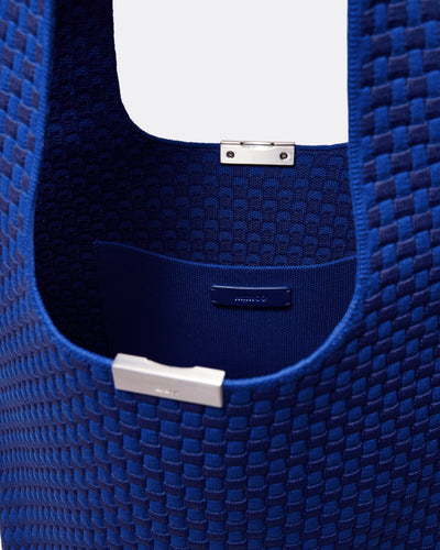 Amelie Basket Tote Bag - Cobalt