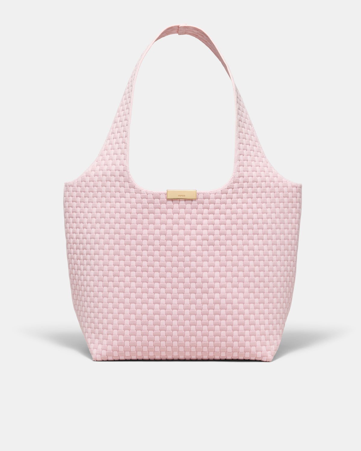 Amelie Basket Tote Bag - Pink Salt