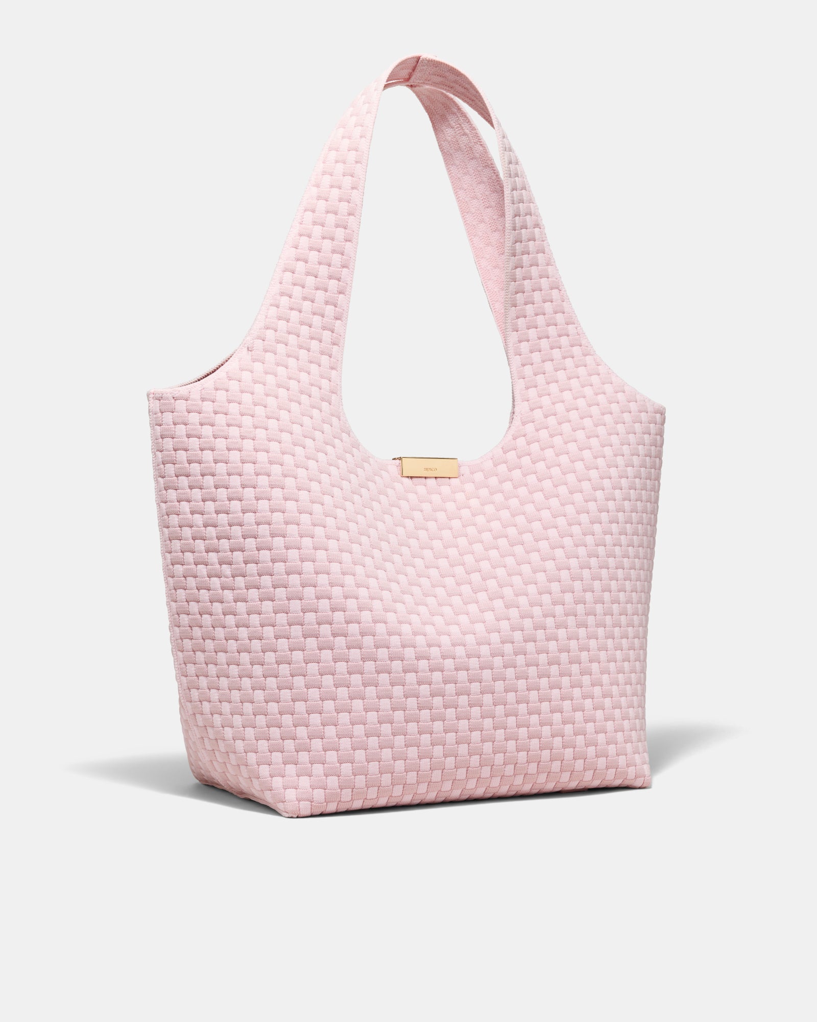 Amelie Basket Tote Bag - Pink Salt