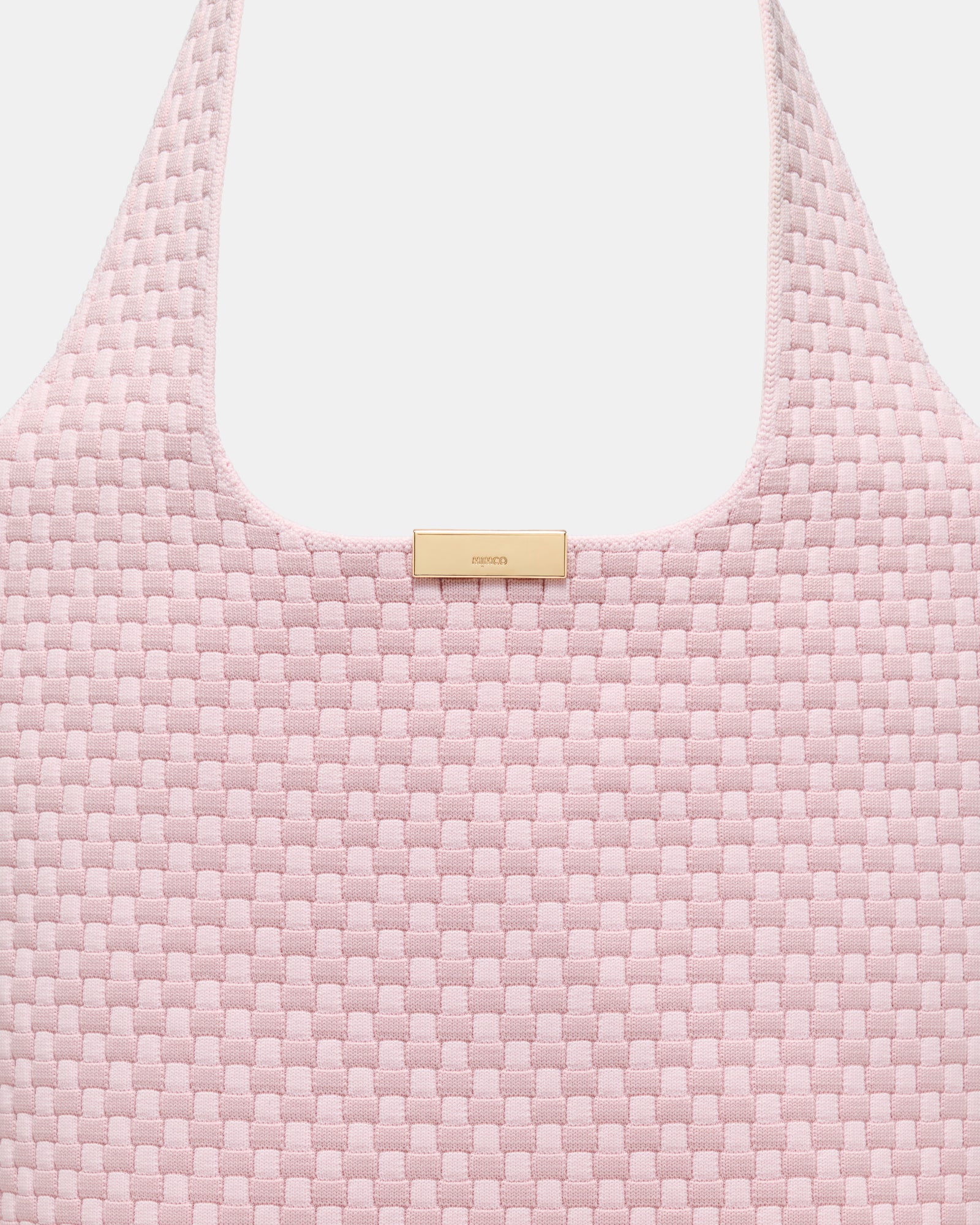 Amelie Basket Tote Bag - Pink Salt