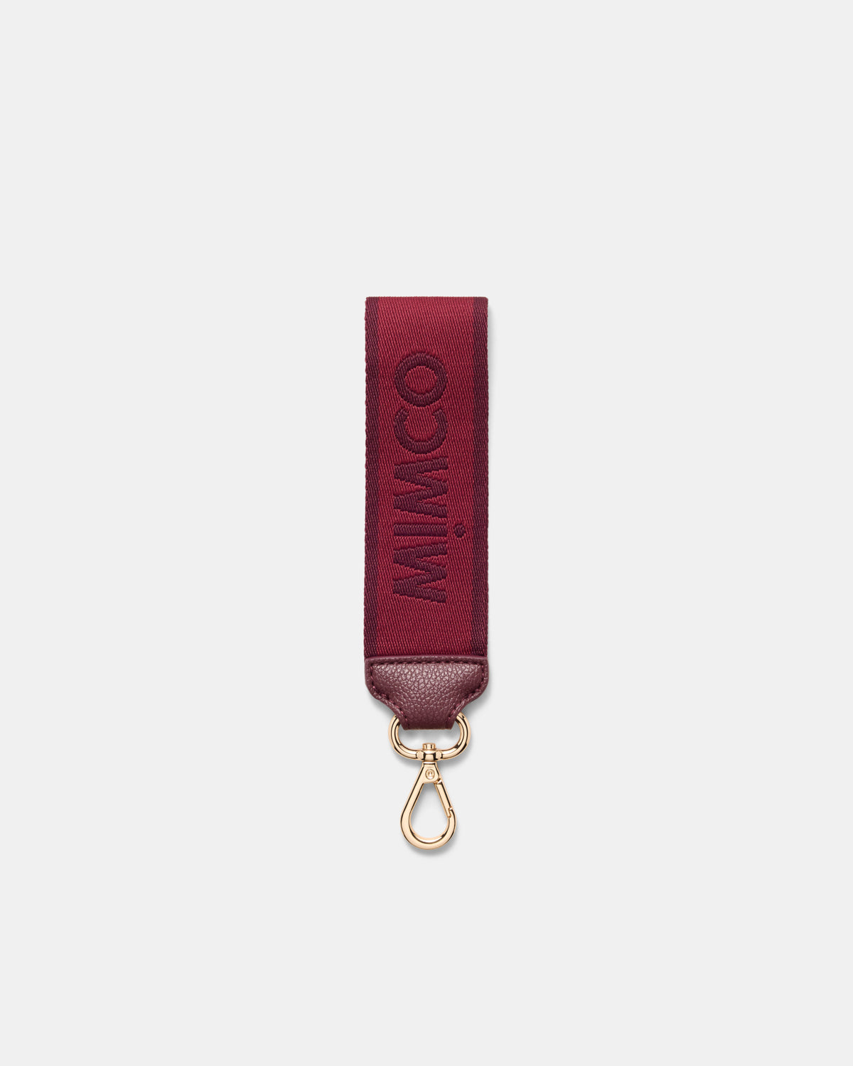 Stripe Webbing Wrist Strap - Bordeaux