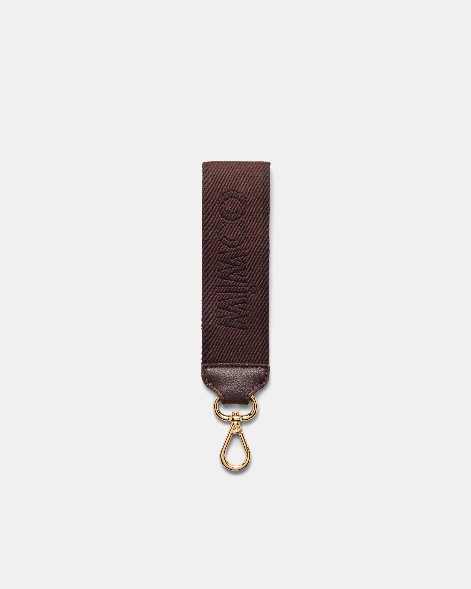 Stripe Webbing Wrist Strap - Brandy