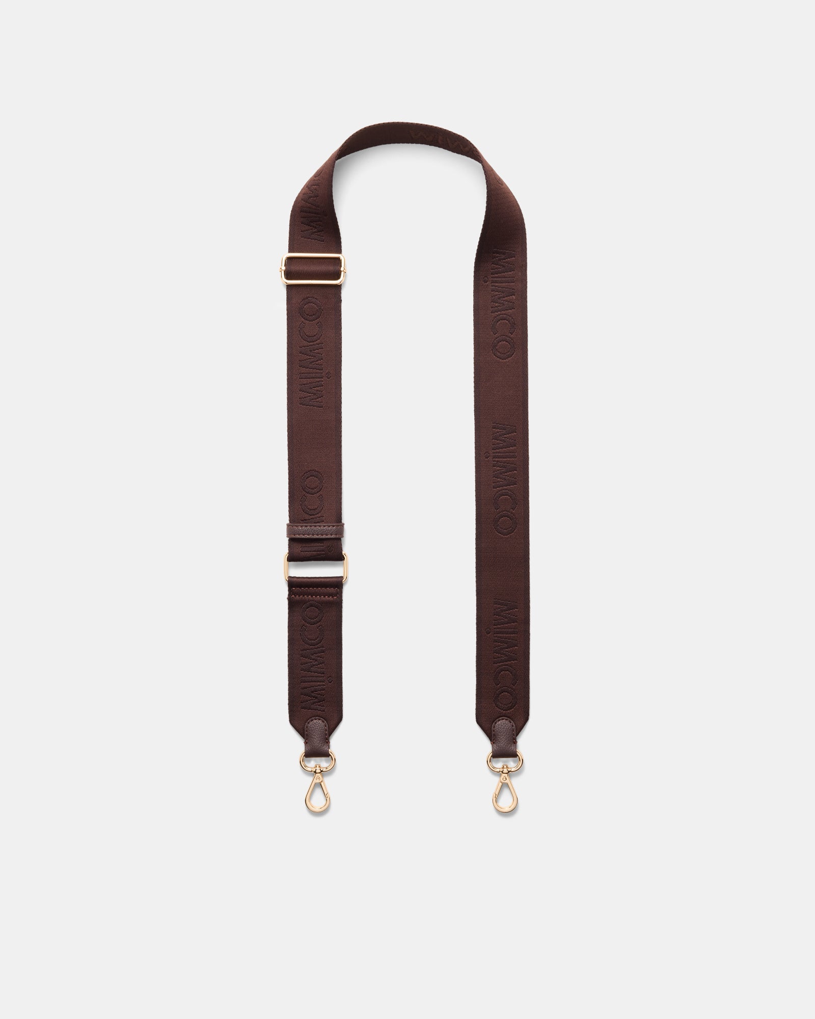 Stripe Webbing Bag Strap - Brandy