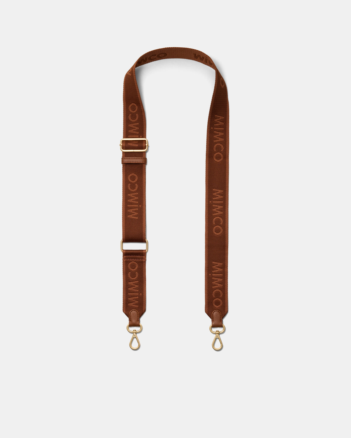 Stripe Webbing Bag Strap - Walnut