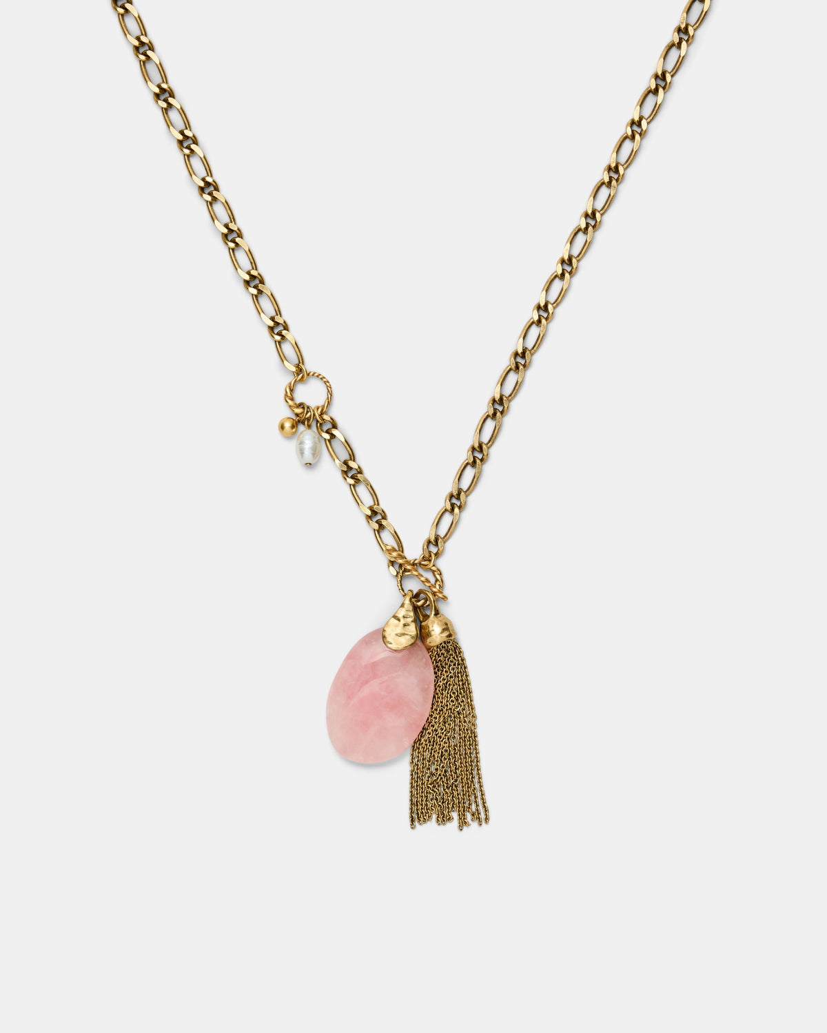 Gilded Long Necklace - Petal