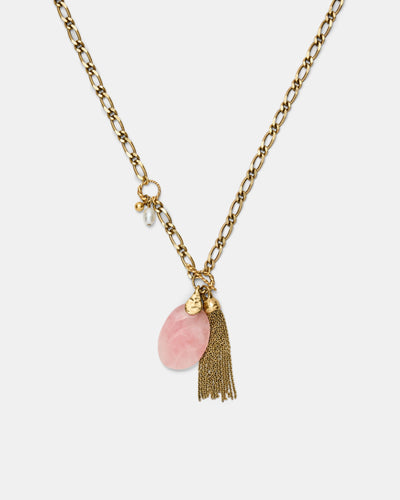 Gilded Long Necklace - Petal