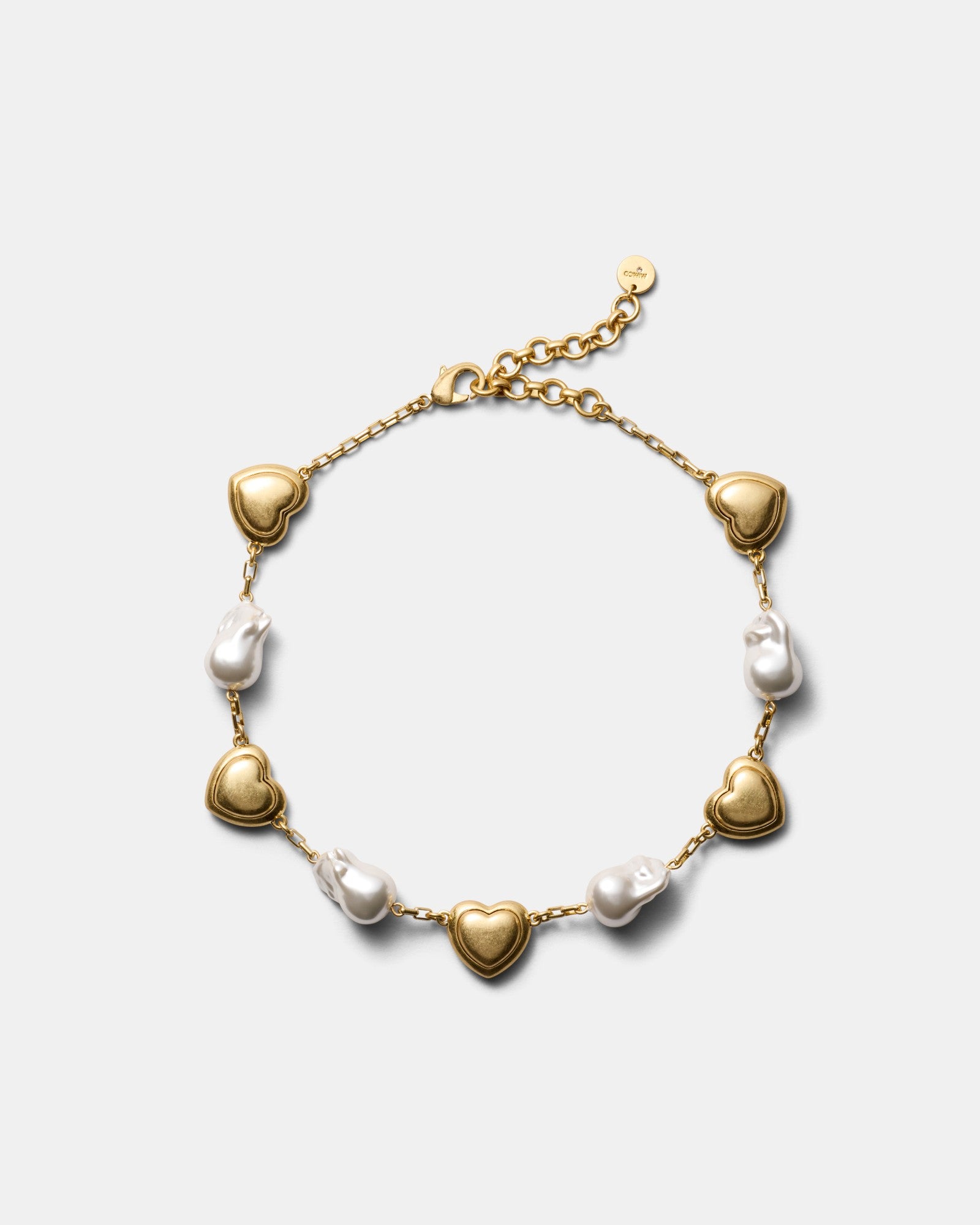 Fond Heart Necklace - Gold