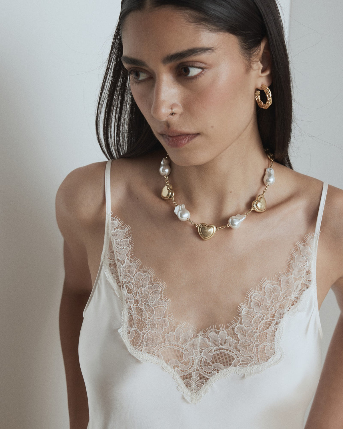Fond Heart Necklace - Gold