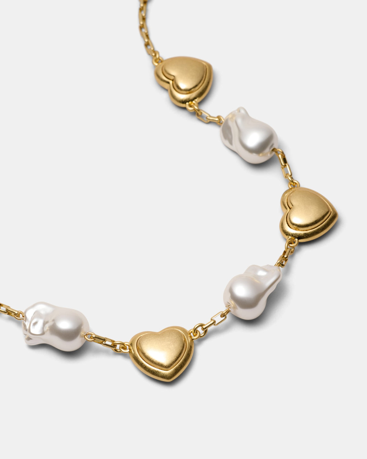Fond Heart Necklace - Gold