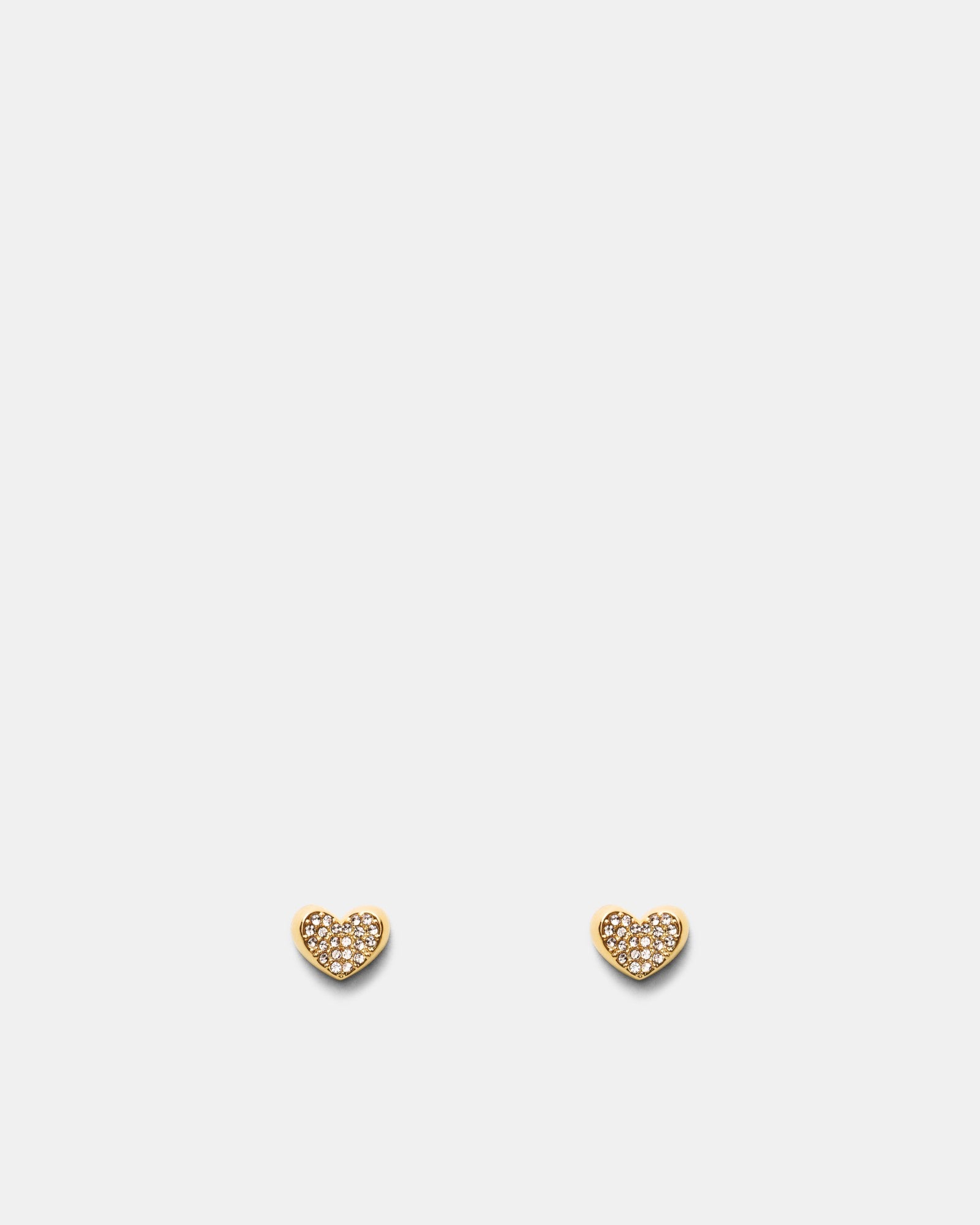 Heart To Heart Stud - Gold