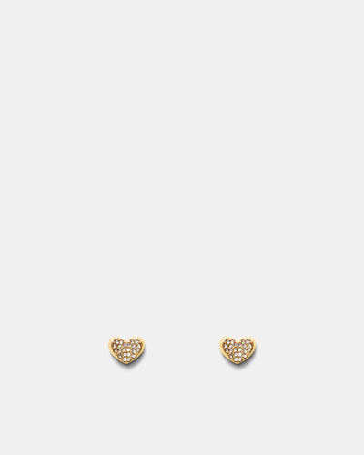 Heart To Heart Stud - Gold