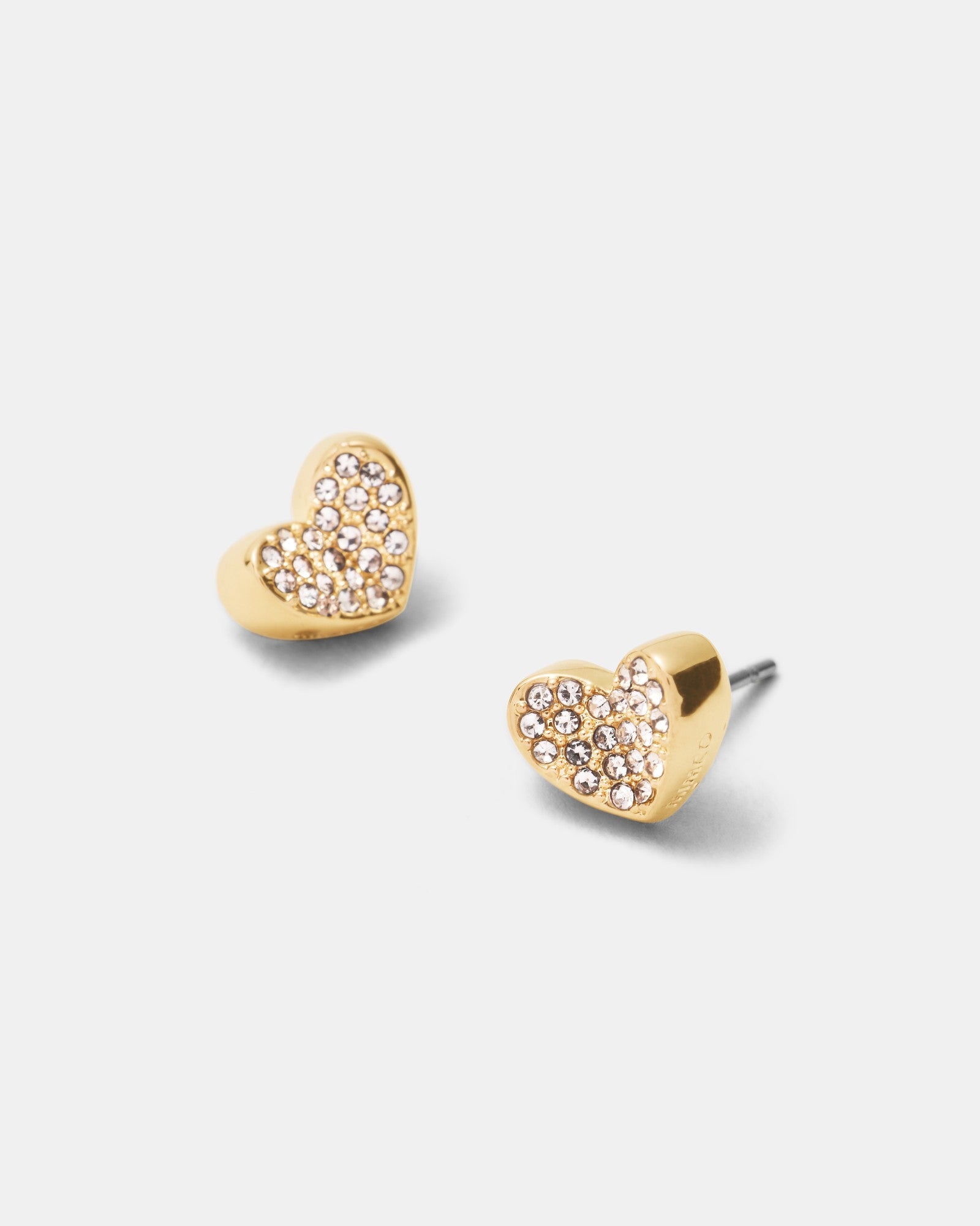 Heart To Heart Stud - Gold