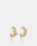 Borderline Hoop Earrings - Pearl