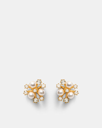 Trinket Stud Earrings - Pearl