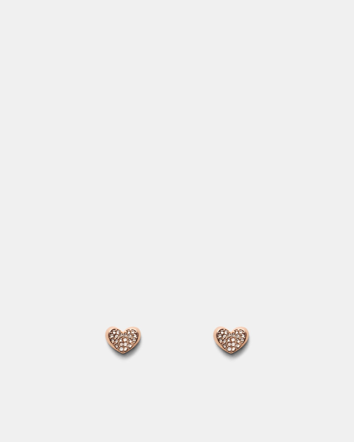 Heart To Heart Stud - Rose Gold