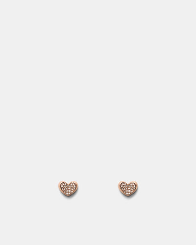 Heart To Heart Stud - Rose Gold