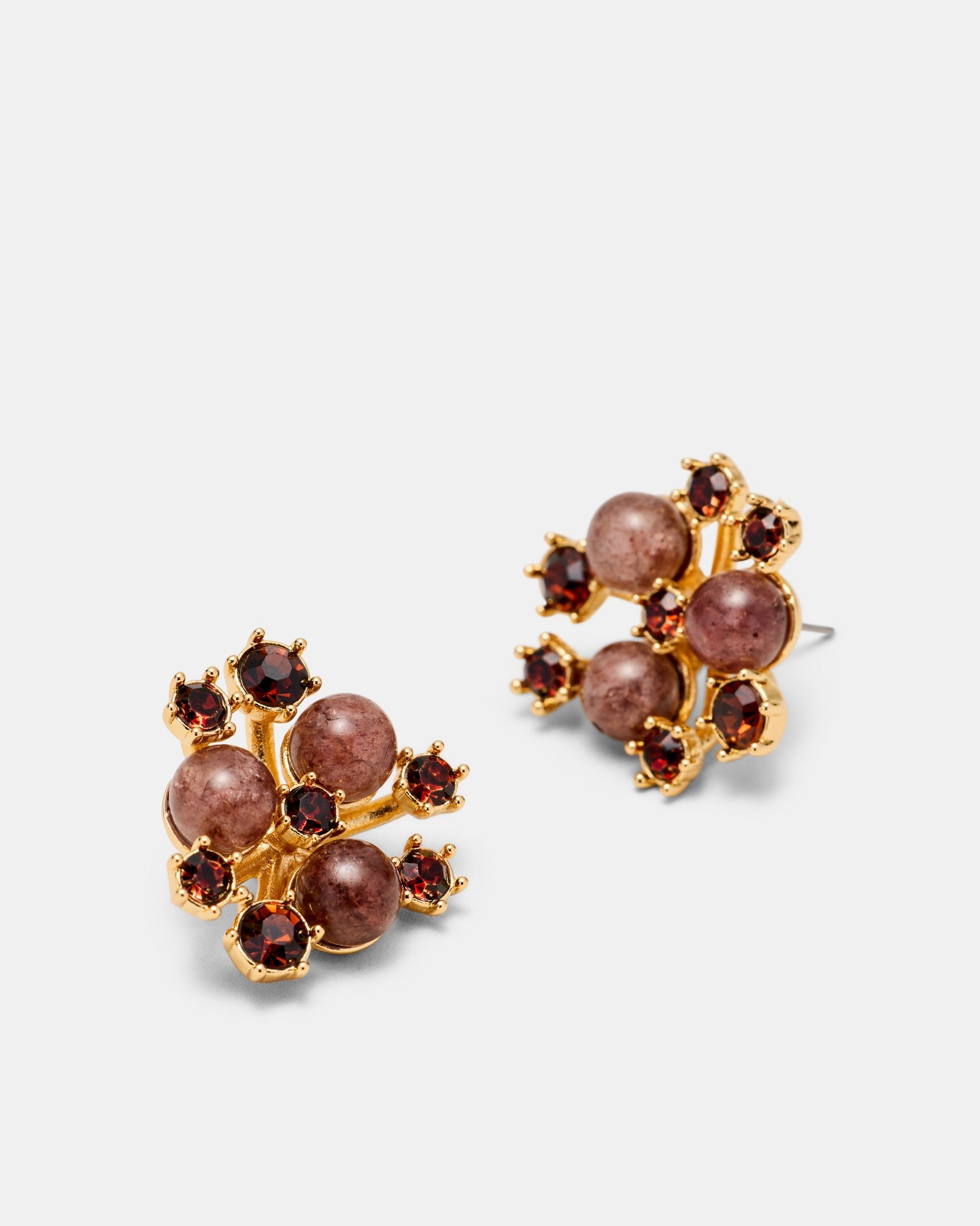 Trinket Stud Earrings - TOFFEE