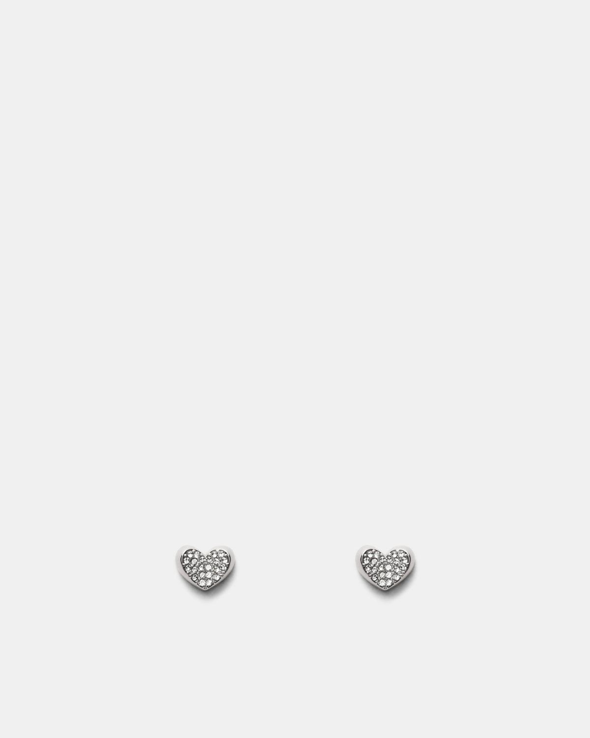 Heart To Heart Stud - Silver