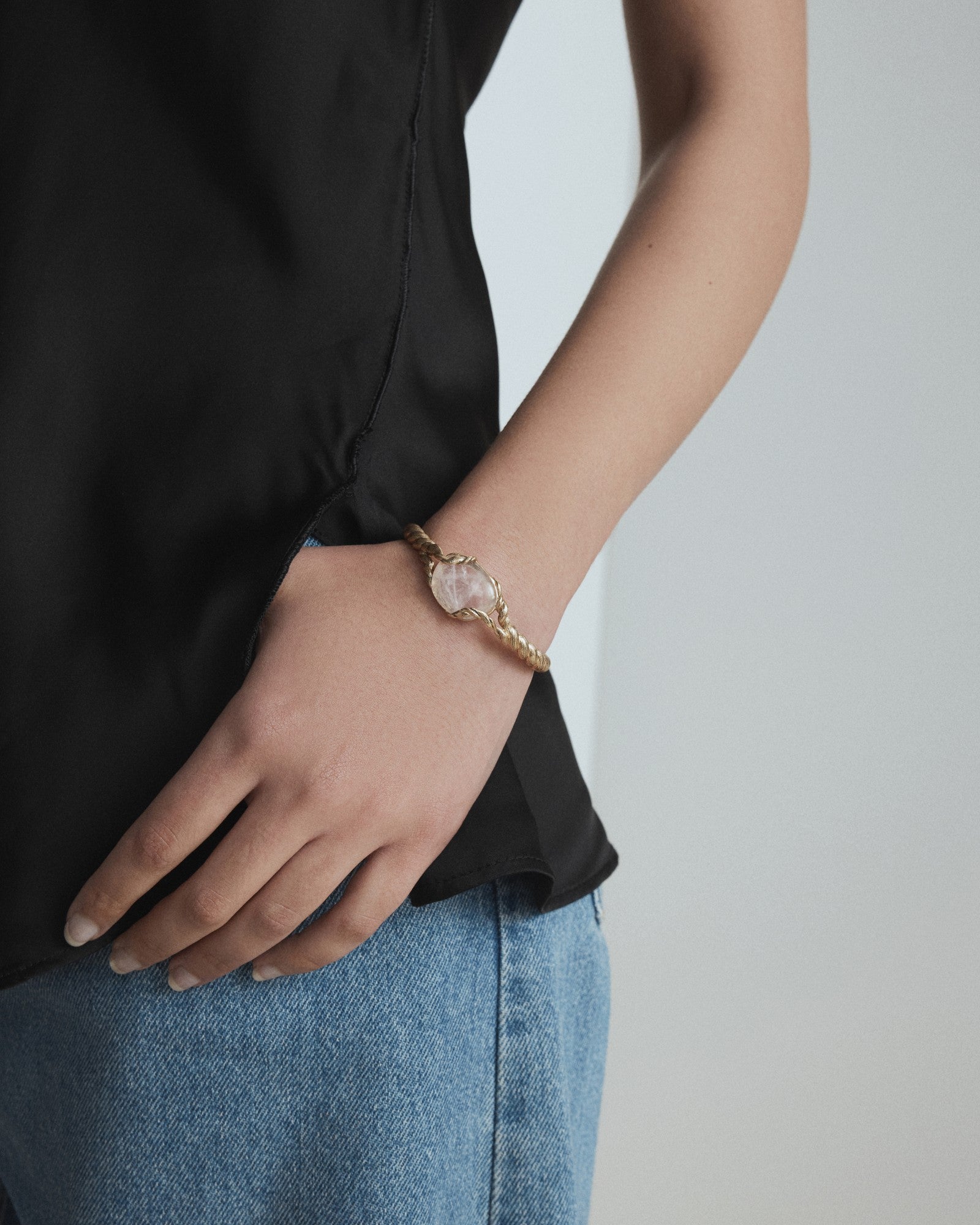 Gilded Bangle - Petal