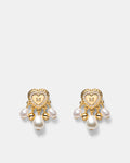 Poetic Heart Earrings - Gold