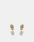 Classique Pearl Drop Earrings - Gold