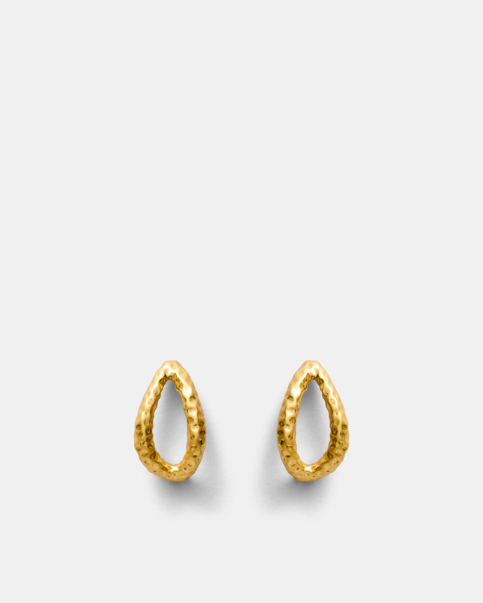 Gilded Hoop Earrings - Gold