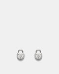 Lockette Stud Earrings - Silver