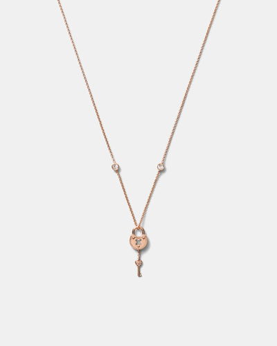 Lockette Necklace - Rose Gold