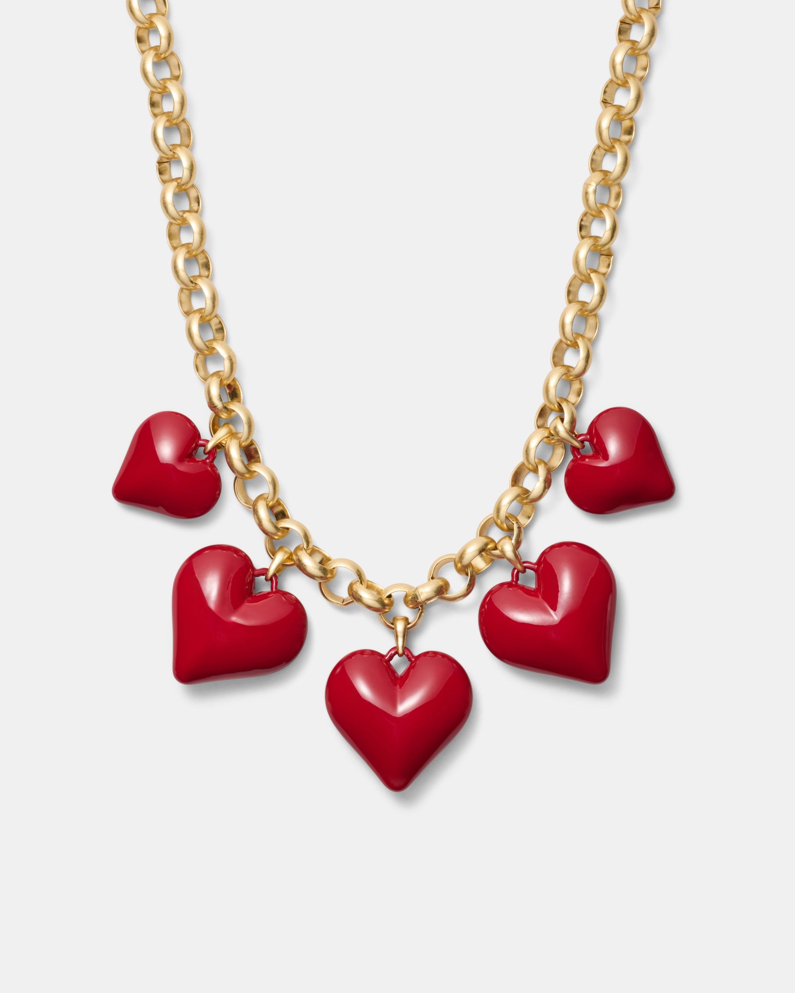 True Love Statement Necklace - Lipstick Red